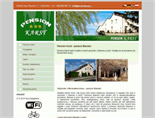 Tablet Screenshot of pensionkarst.cz